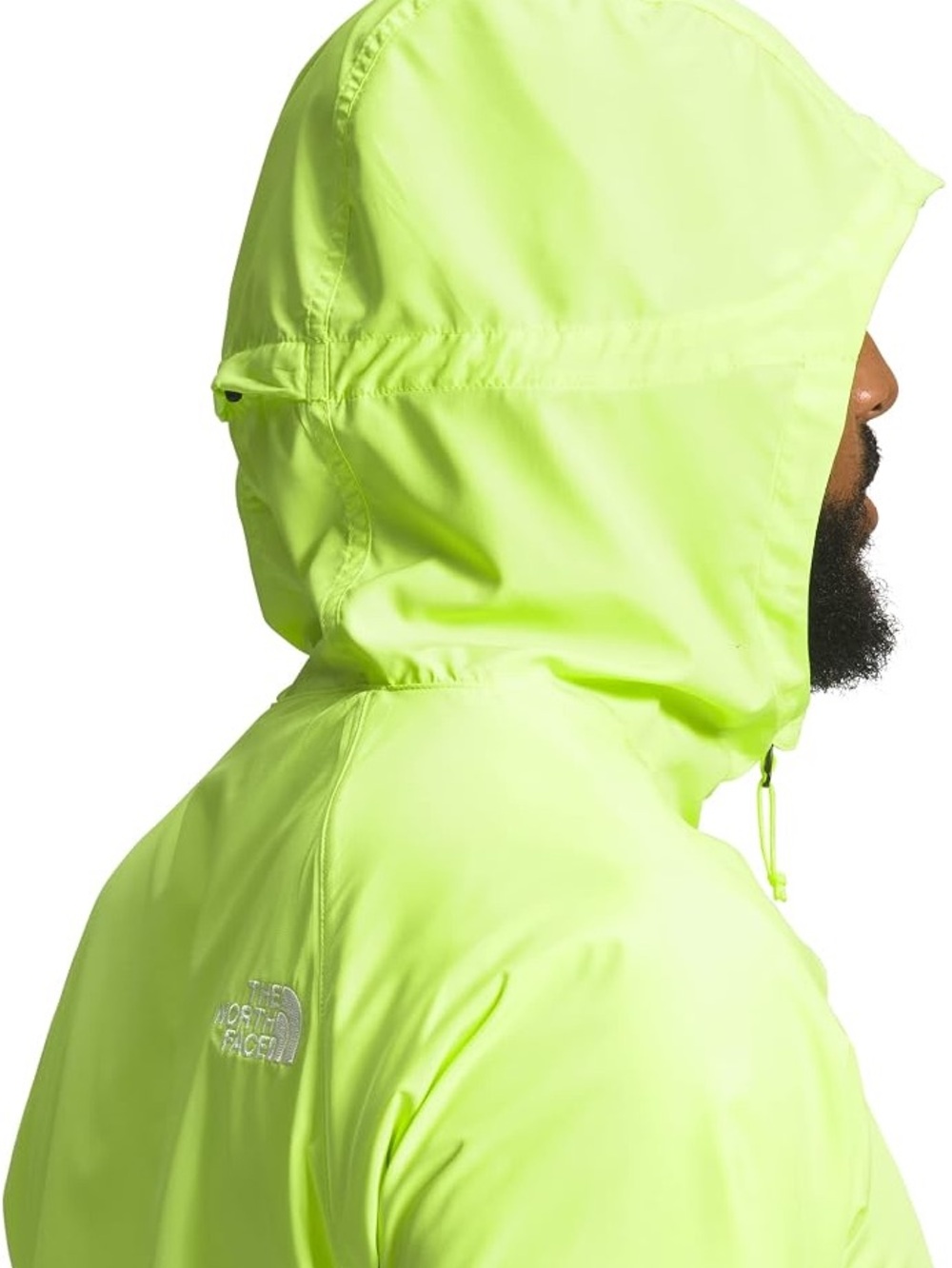 The North Face Men's Flyweight Hoodie 2.0 Windbreaker Windwall Jacket Yellow XL - Picture 6 of 16